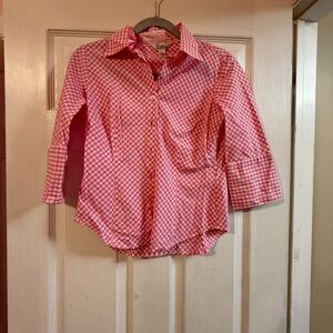 Lilly Pulitzer Pink Gingham Kids Button Down Shirt